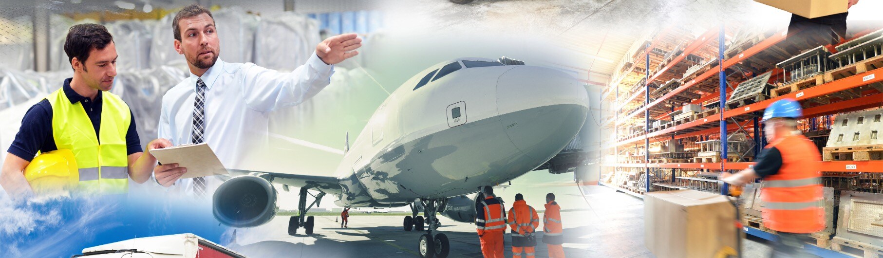Team handling cargo or warehouse operations